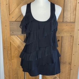 🖤🖤 Ruffled Black Racerback Tank 🖤🖤